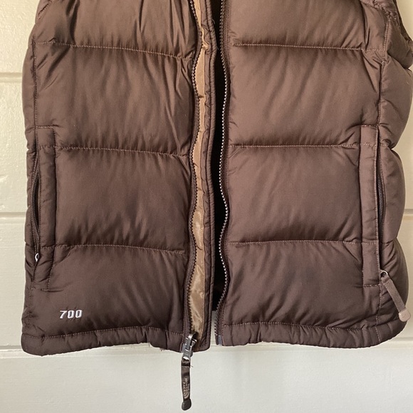 Rare 1996 North Face Nuptse Vest SP Brown 700 Goose Down Puffer Jacket Retro Y2K - Picture 10 of 12